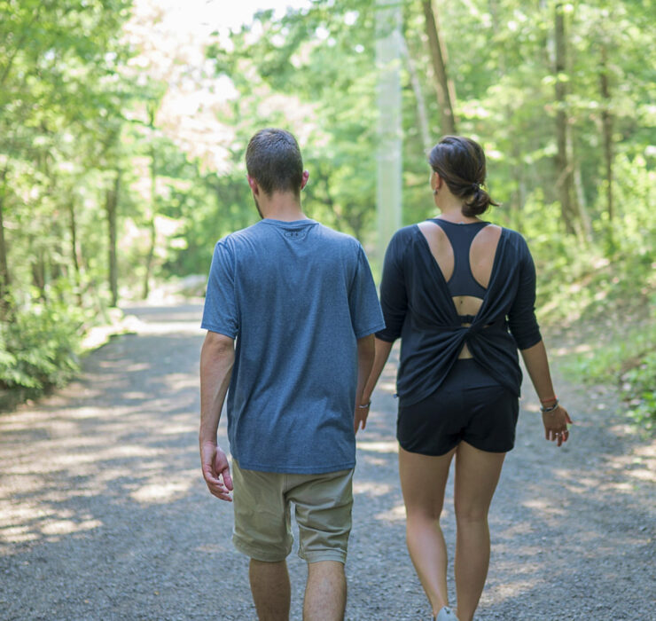 Sentier Canyon Sainte-Anne couple
